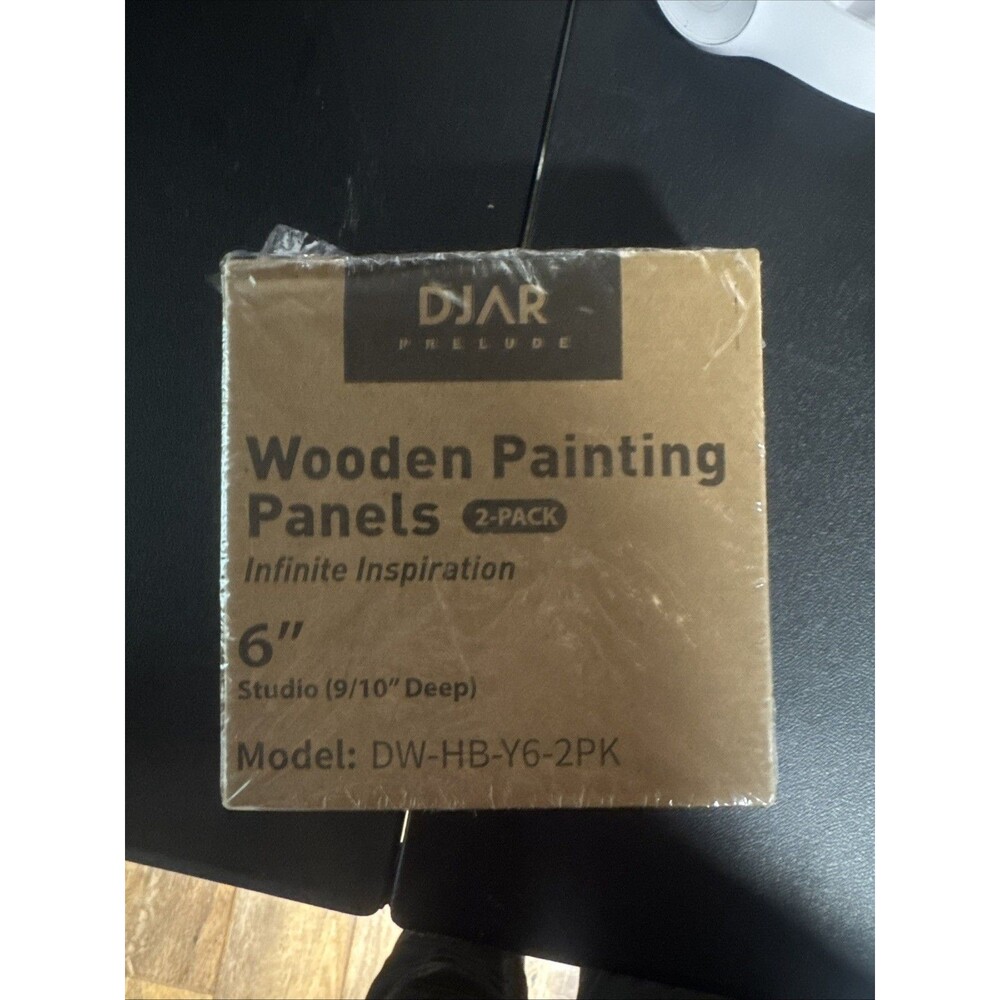 Unfinished Round Birch Wood Panels Kit for Painting, Wooden Canvas 2 Pack of ...